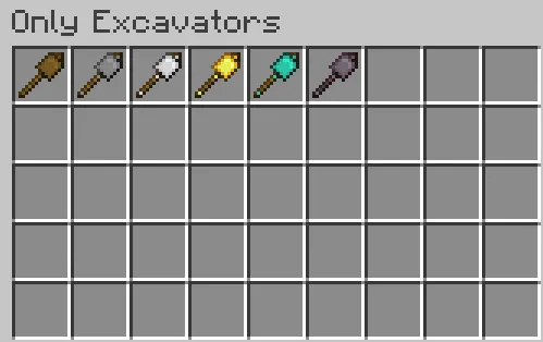 Only Excavator, Моды, Minecraft