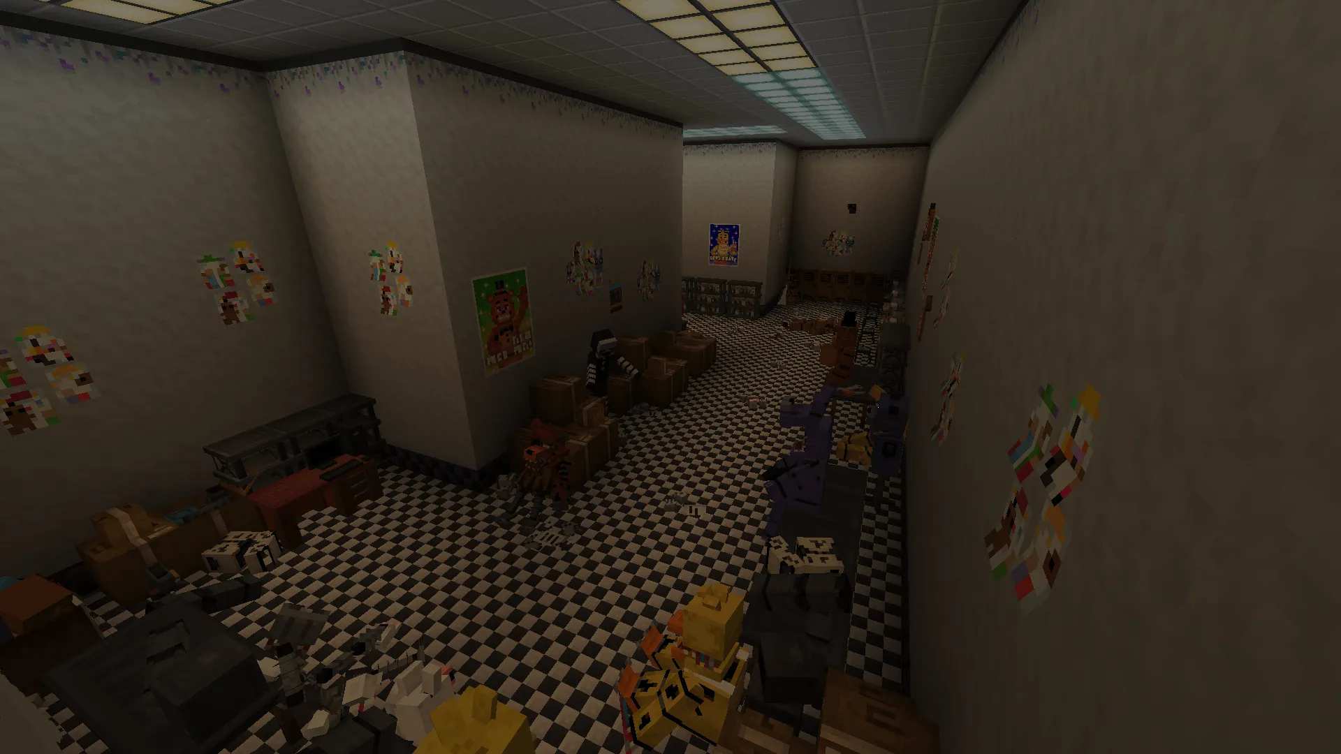 PenguinMinerGman's Custom FNAF 2 Pizzeria — скриншот 6 (Карты, Minecraft)