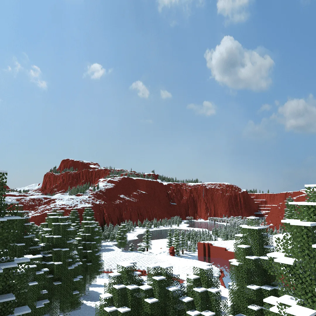 Redcliff Islands - 2.5k x 2.5k Winter Islands, Карты, Minecraft