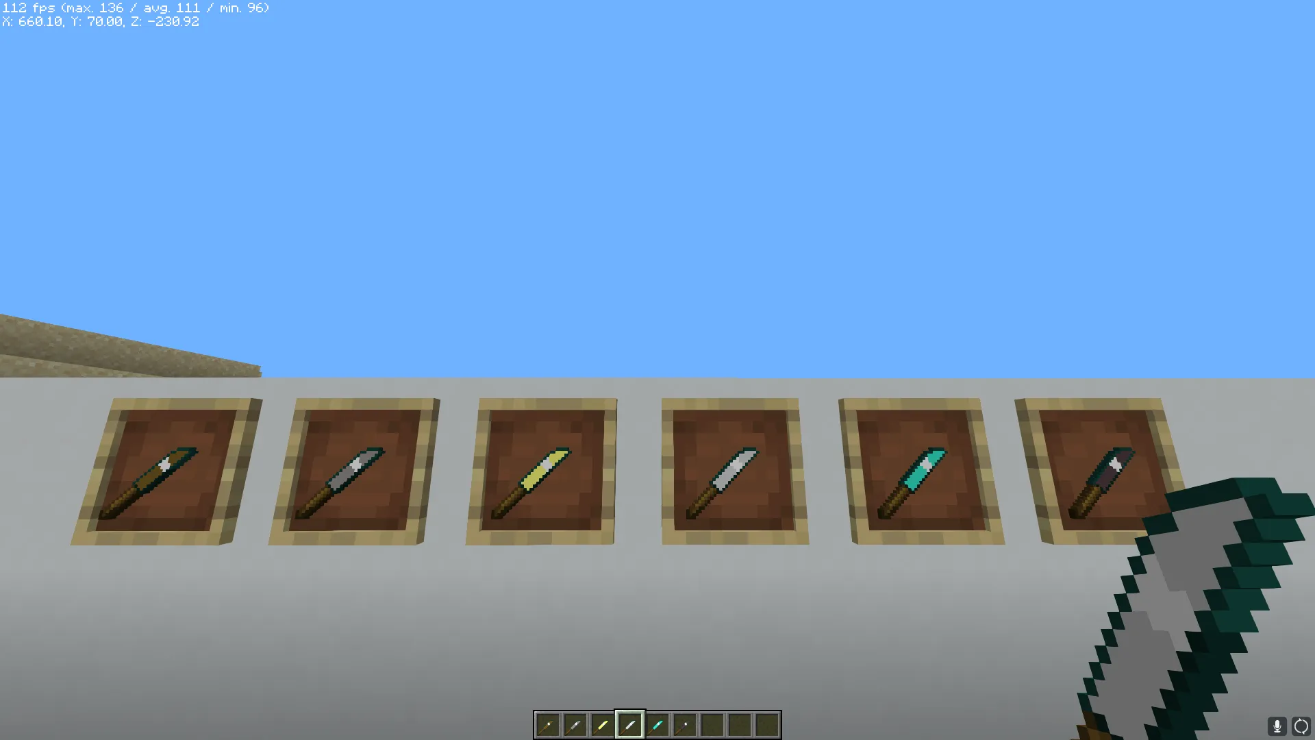 Swords to Knives., Текстуры, Minecraft