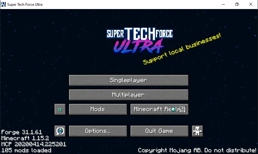 Super Tech Force Ultra — скриншот 1 (Текстуры, Minecraft)