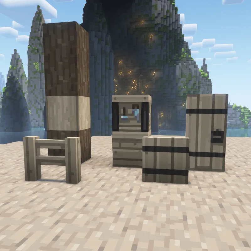 Whimscape x Oh The Biomes We've Gone — скриншот 10 (Текстуры, Minecraft)