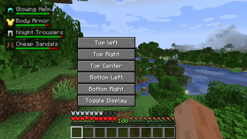 Armor Item Overlay — скриншот 2 (Моды, Minecraft)