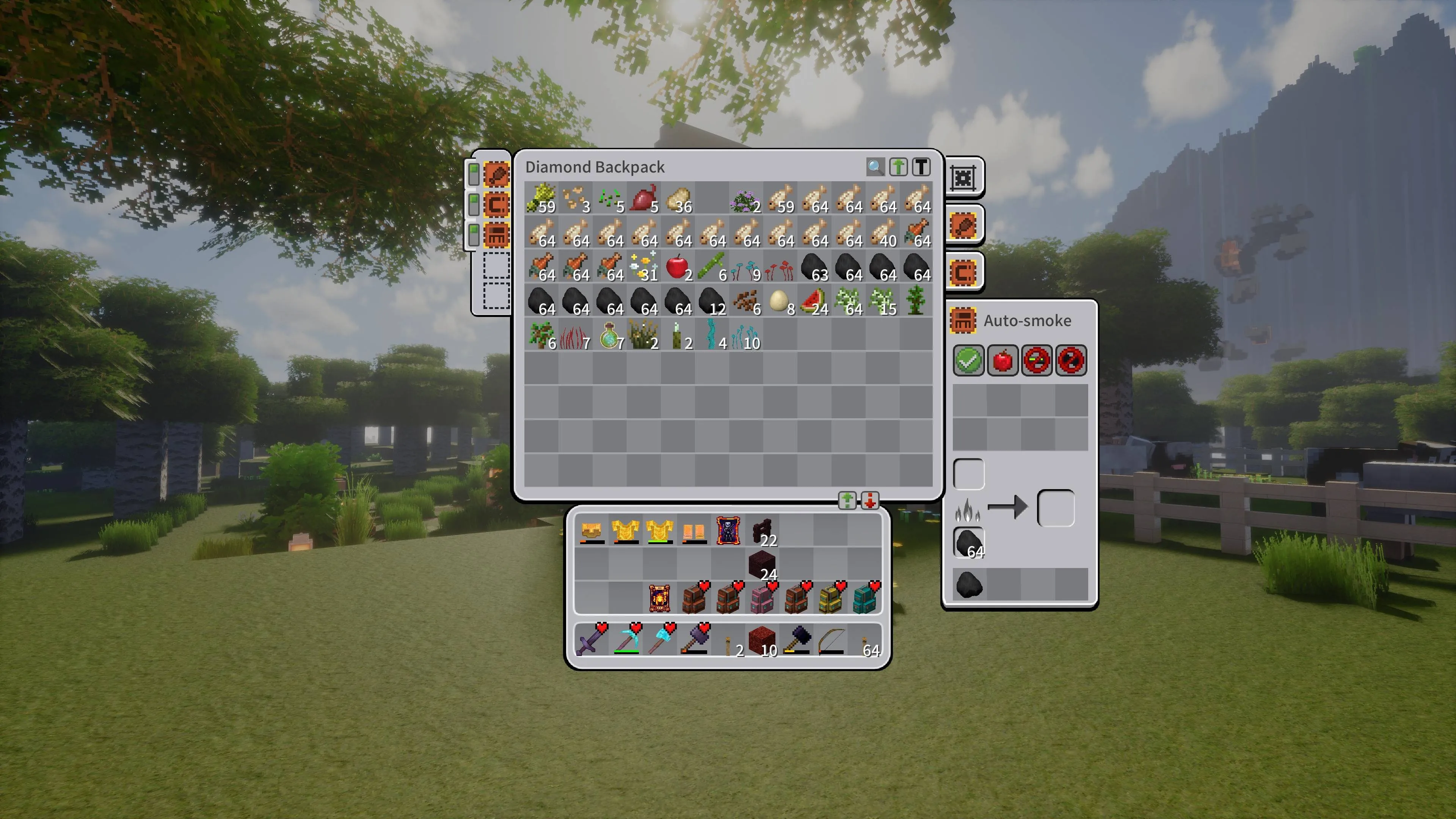 Better GUI For Sophisticated Backpacks — скриншот 2 (Текстуры, Minecraft)