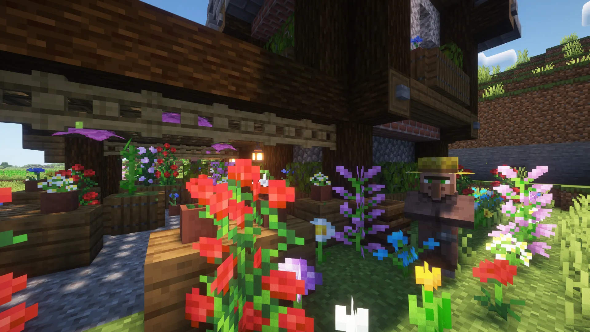 Villager Flower House — скриншот 1 (Моды, Minecraft)