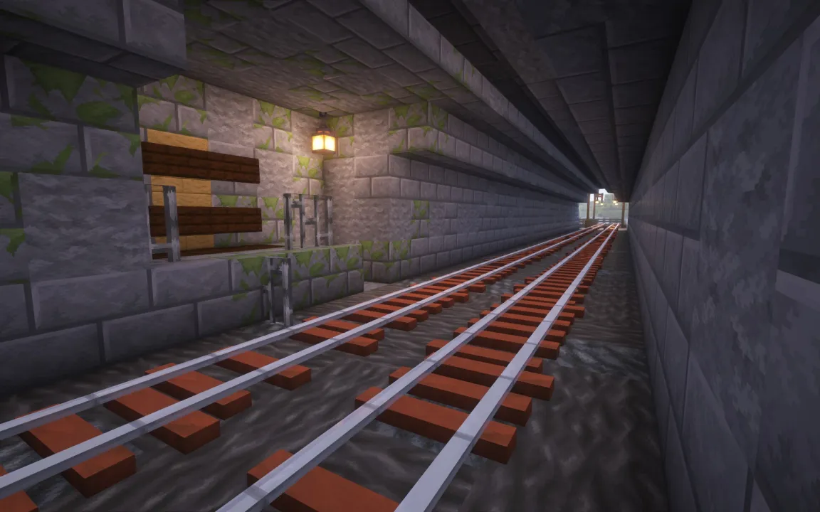 Rickety Stripped Acacia Log Rail (3d models) — скриншот 1 (Текстуры, Minecraft)