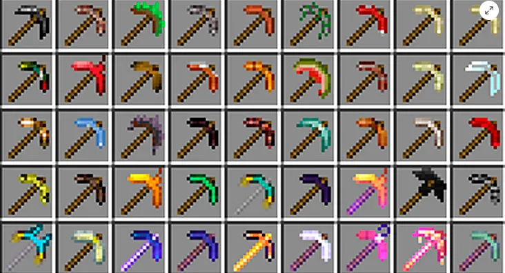 Mo' Pickaxes Mod actualizado, Моды, Minecraft