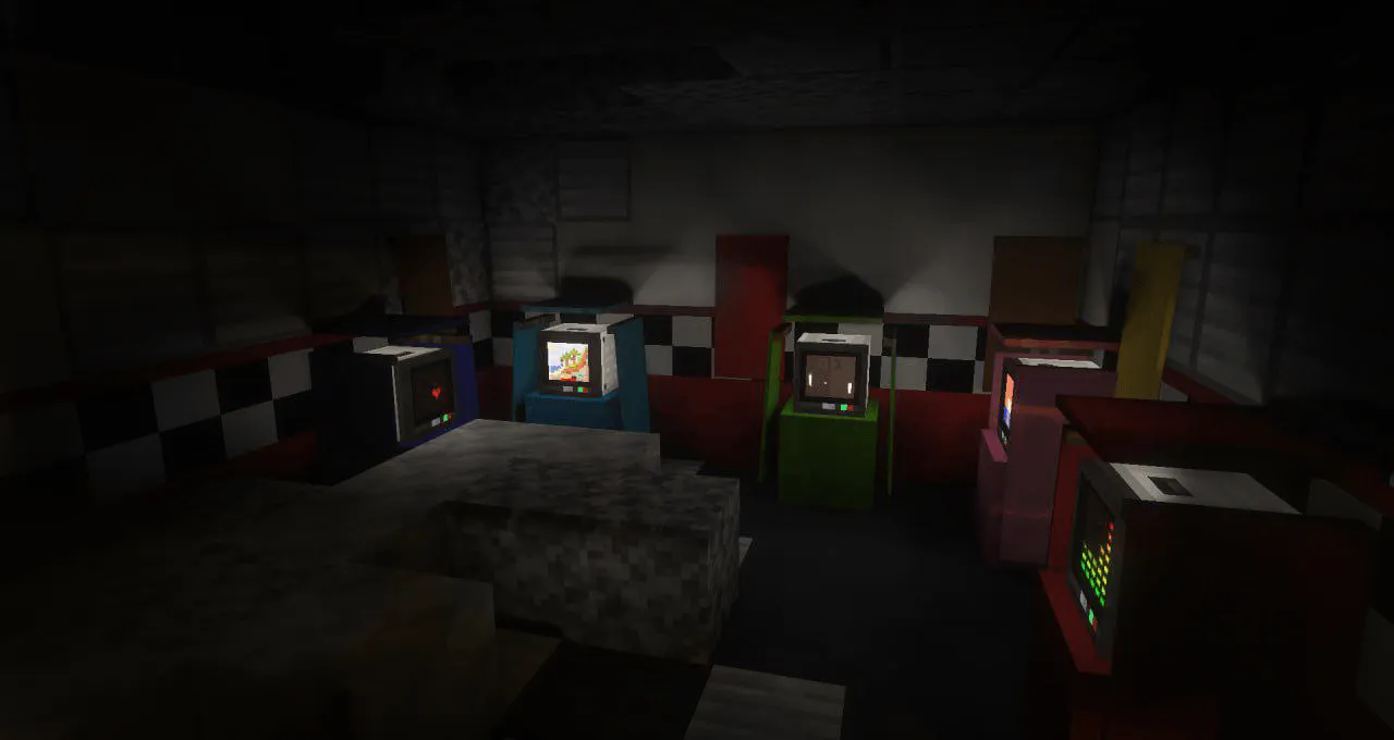 Mysterious Four Nights at Freddy's, Карты, Minecraft