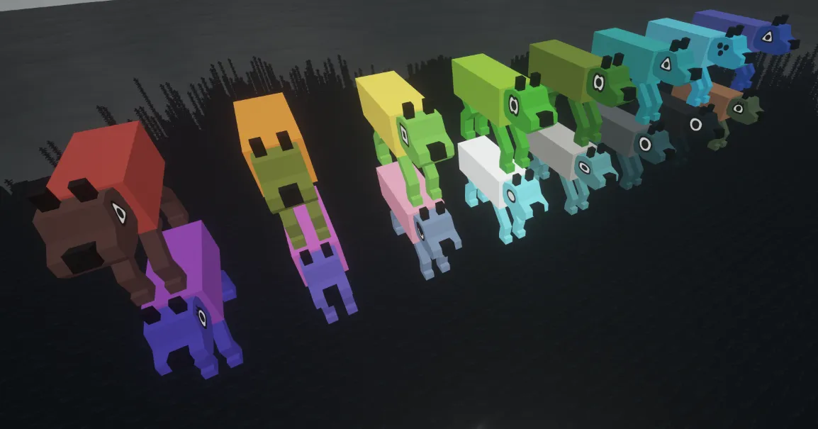 Wobbledogs!, Текстуры, Minecraft