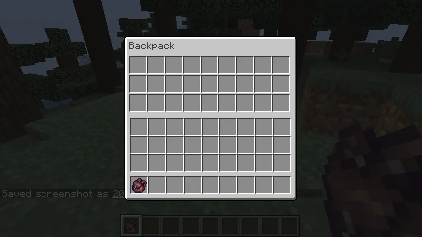 Backpacking — скриншот 2 (Моды, Minecraft)