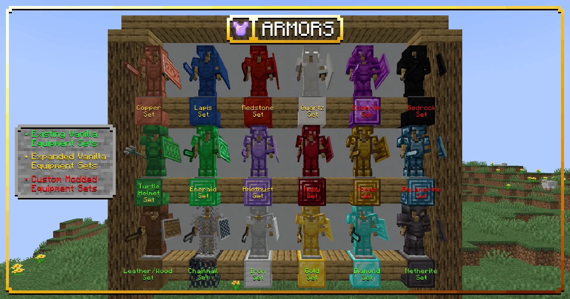 "Diego's Additional Ores, Armors & Tools", Моды, Minecraft