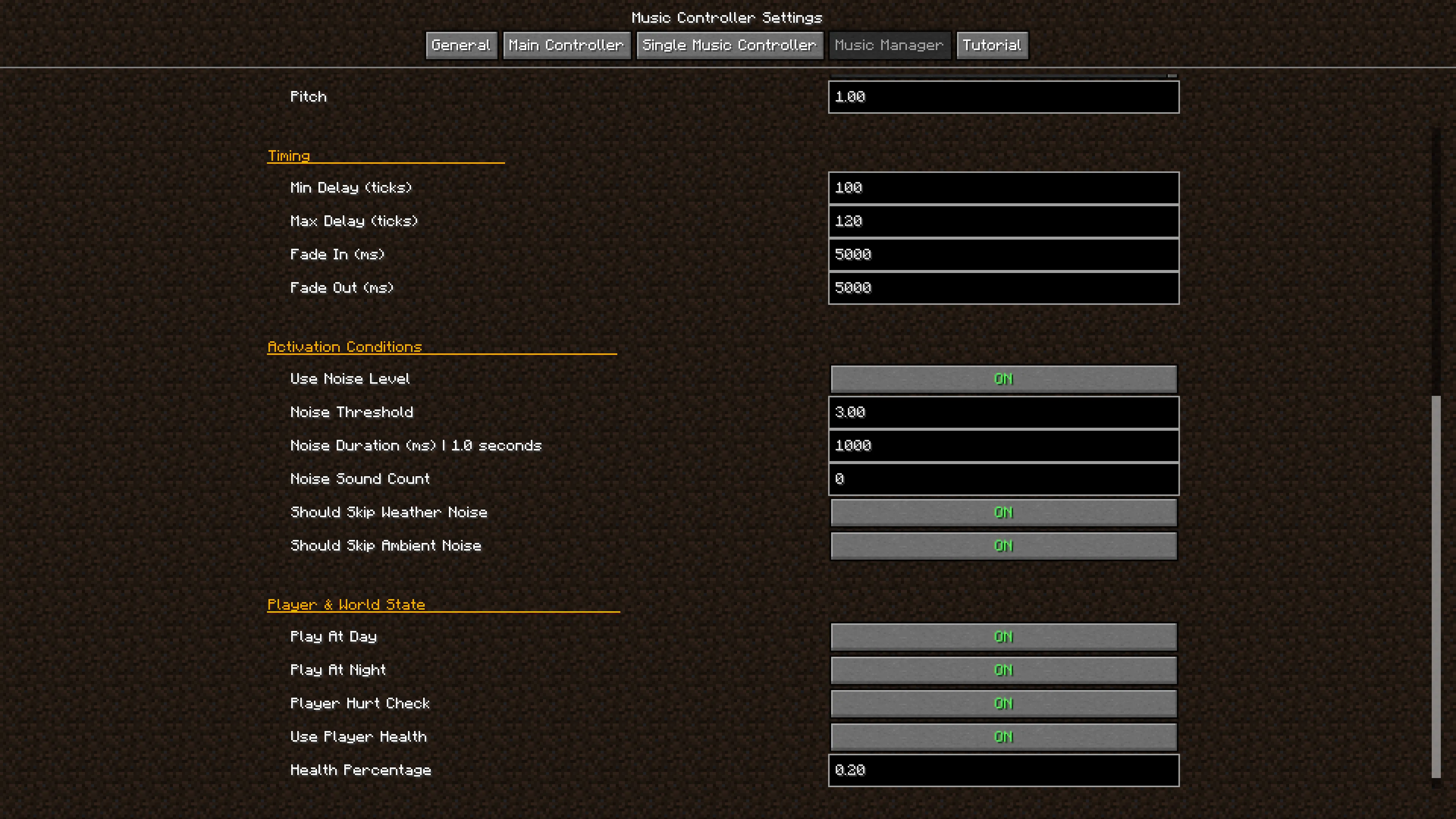 Ambient Music Player + Music Controller — скриншот 2 (Моды, Minecraft)