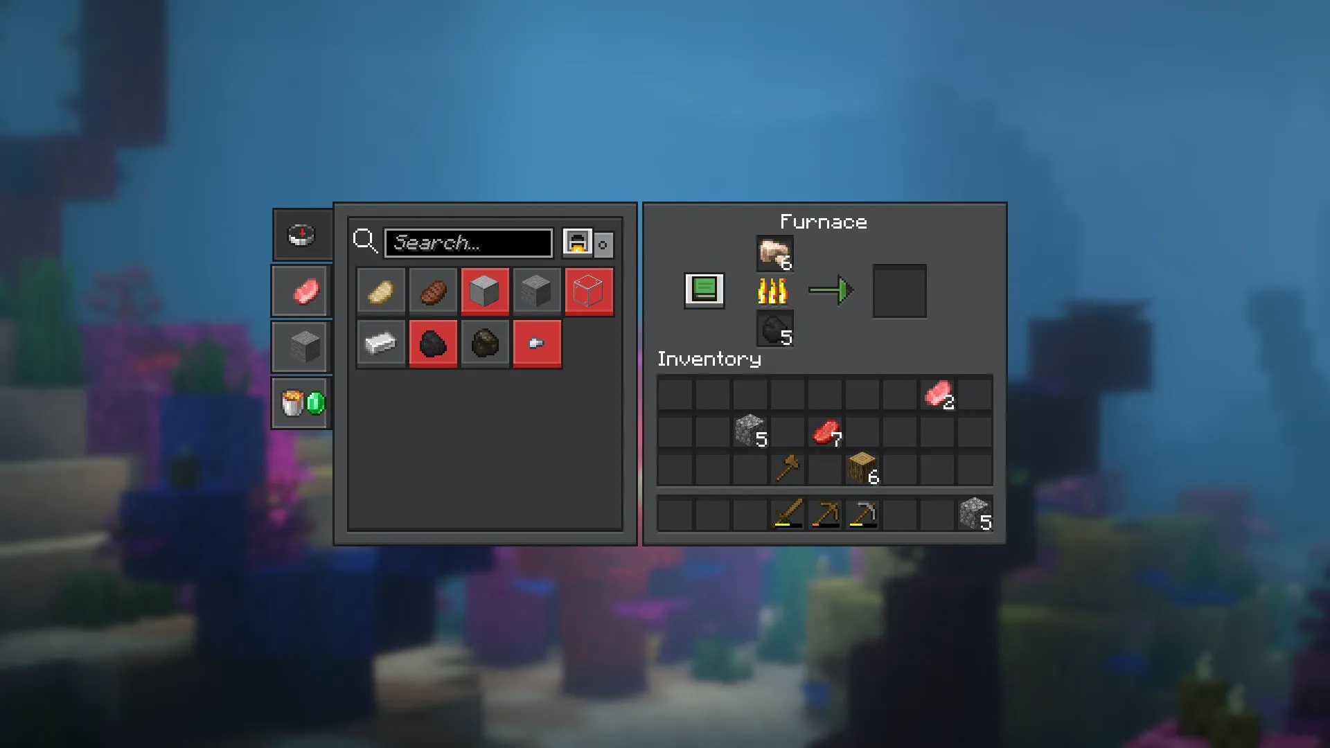 Ore UI's style interface — скриншот 1 (Текстуры, Minecraft)