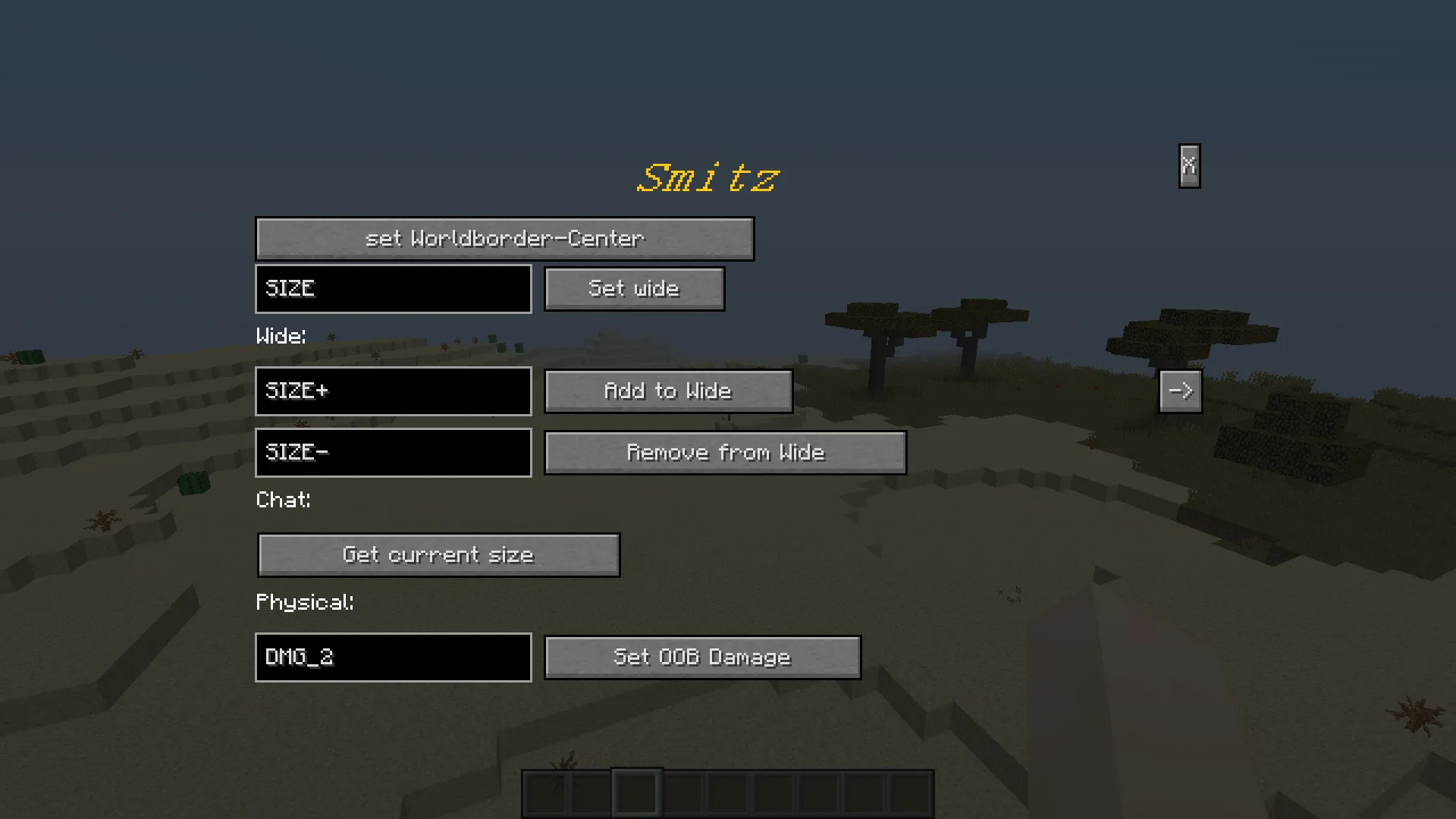 SMITZ - Worldborder Editor — скриншот 1 (Моды, Minecraft)