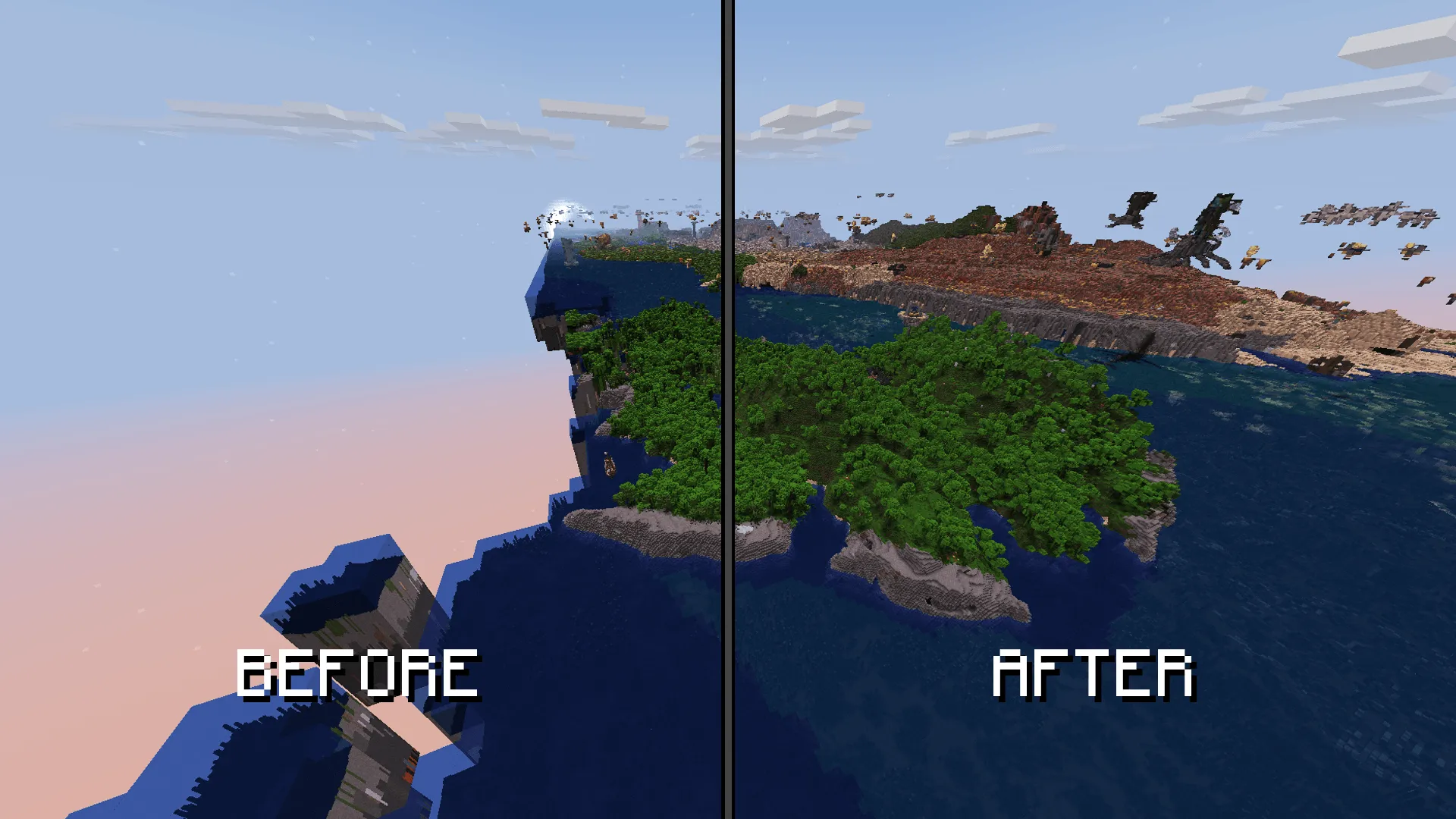 DH Chunk Preloader (VIVI2), Дата-паки, Minecraft