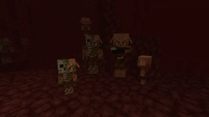 Realistic zombified piglins, Текстуры, Minecraft