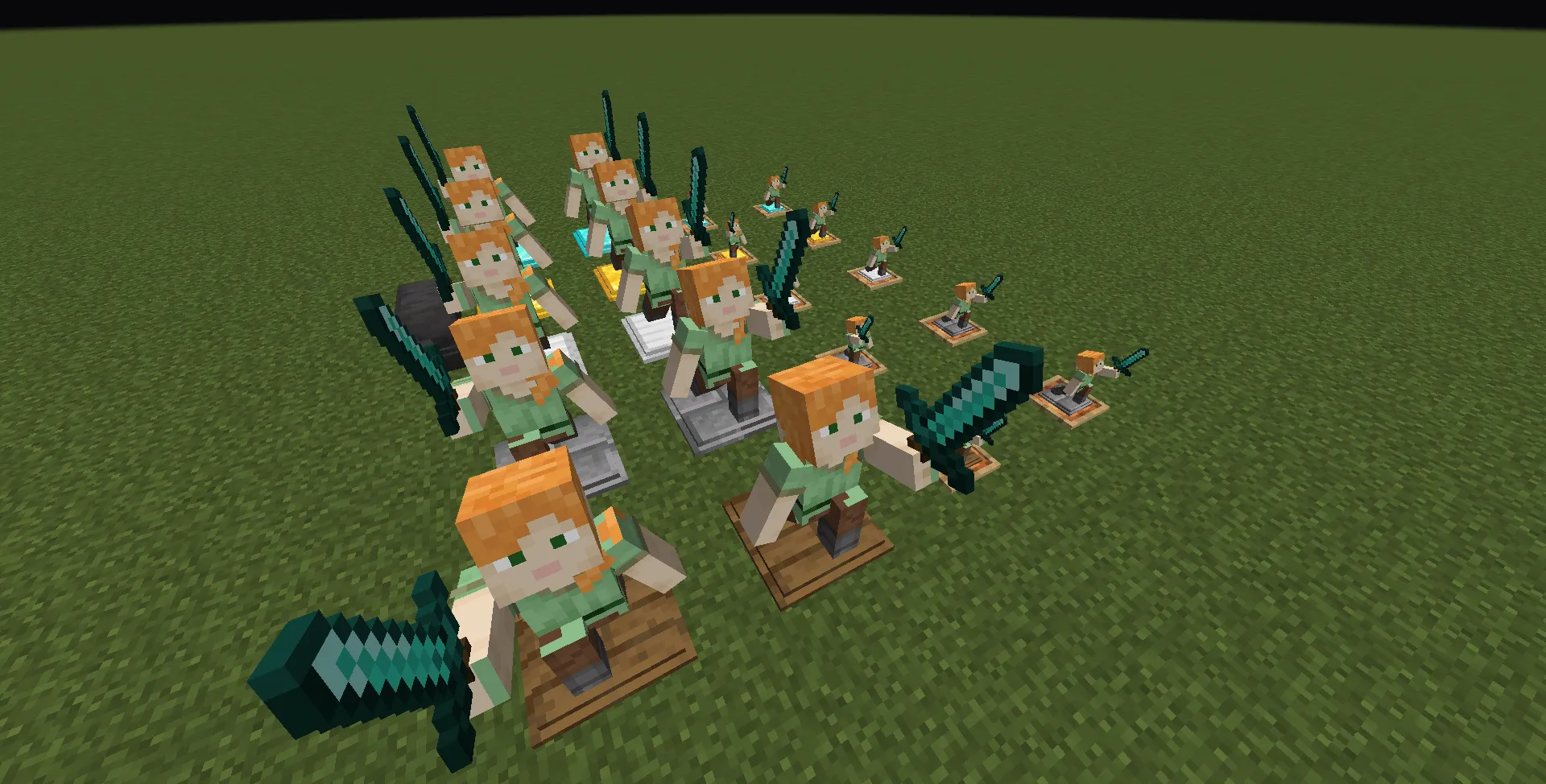 NOTLIVES's Customizable Player Statues Sword — скриншот 6 (Текстуры, Minecraft)