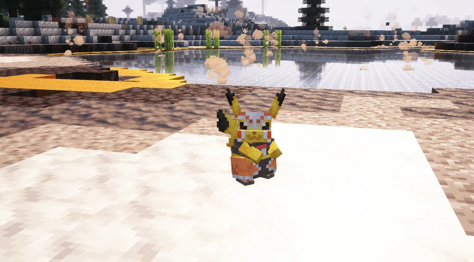 Cobblemon - Pikachu Libre, Текстуры, Minecraft