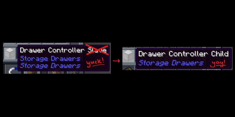 Storage Drawers 'Slave' to 'Child' — скриншот 1 (Текстуры, Minecraft)