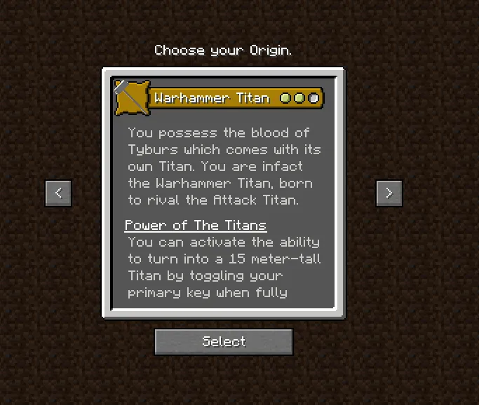 Titan Shifter, Аддоны, Minecraft