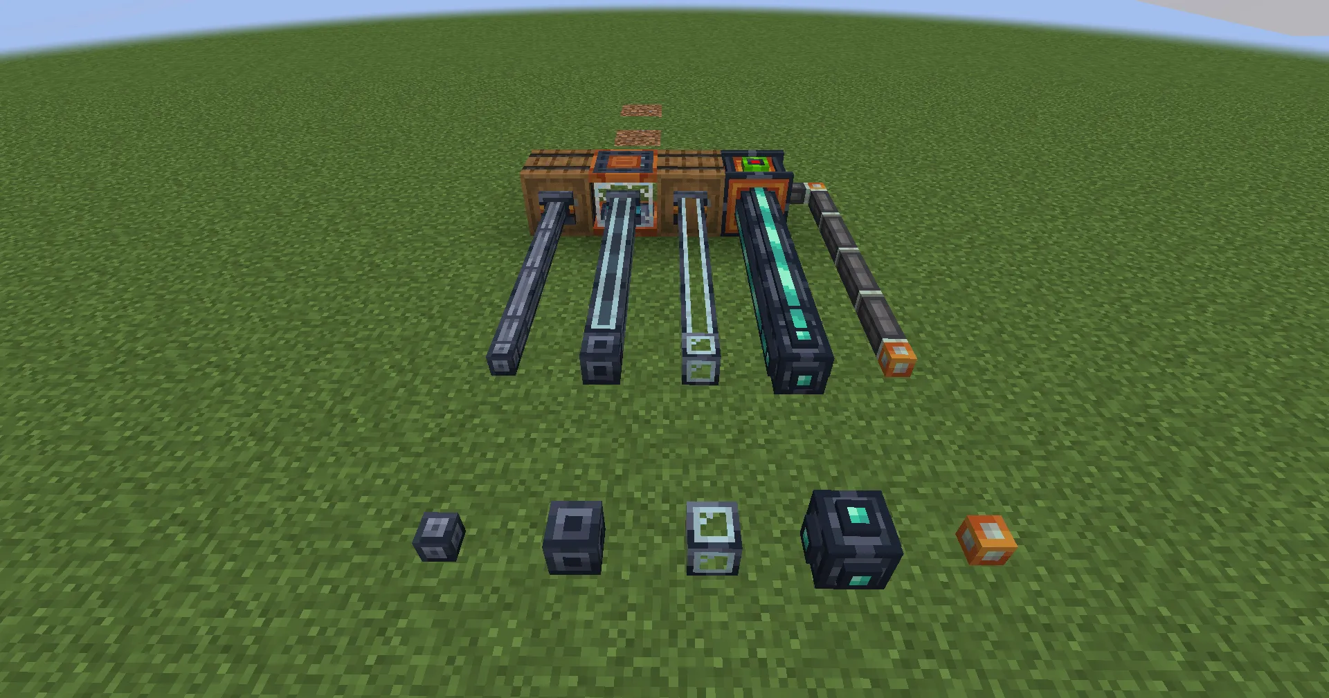 Oritech: Consistent Pipes Retexture — скриншот 2 (Текстуры, Minecraft)