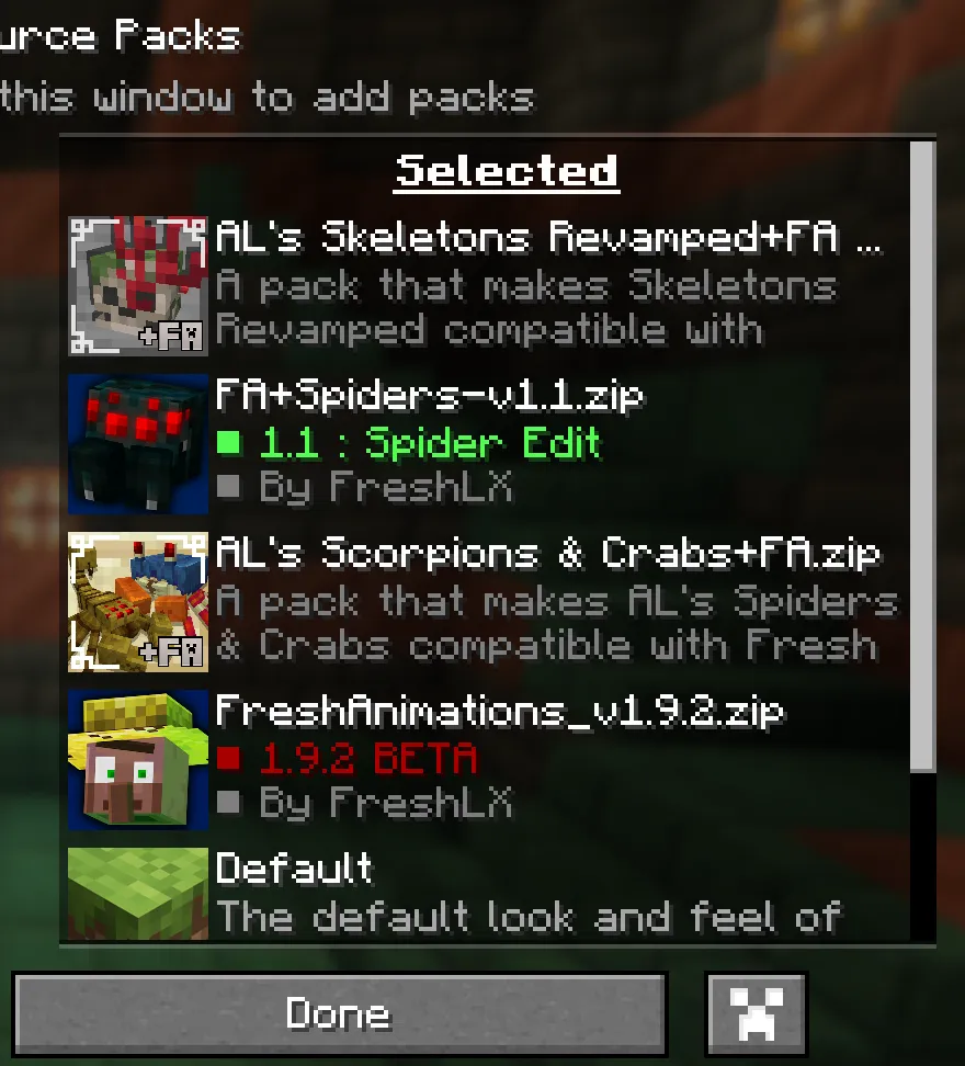 AL's Scorpions & Crabs x Fresh Animations — скриншот 3 (Текстуры, Minecraft)