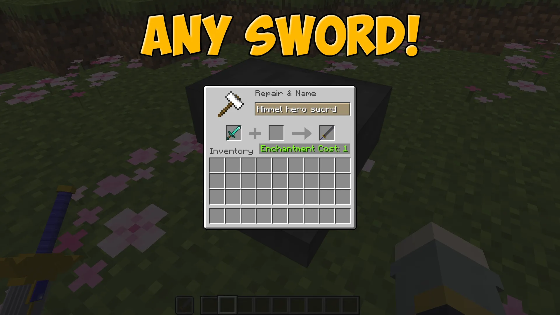 Himmel hero sword from anime Sousou no Frieren — скриншот 2 (Текстуры, Minecraft)