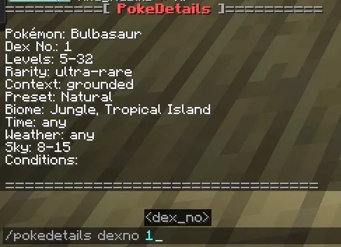 PokdeDetails for Cobblemon, Моды, Minecraft