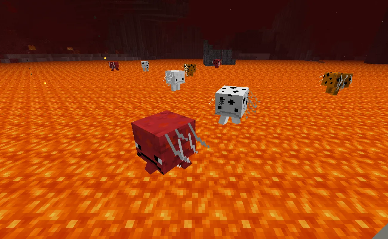 Strider Variants and Better Spiders — скриншот 8 (Текстуры, Minecraft)