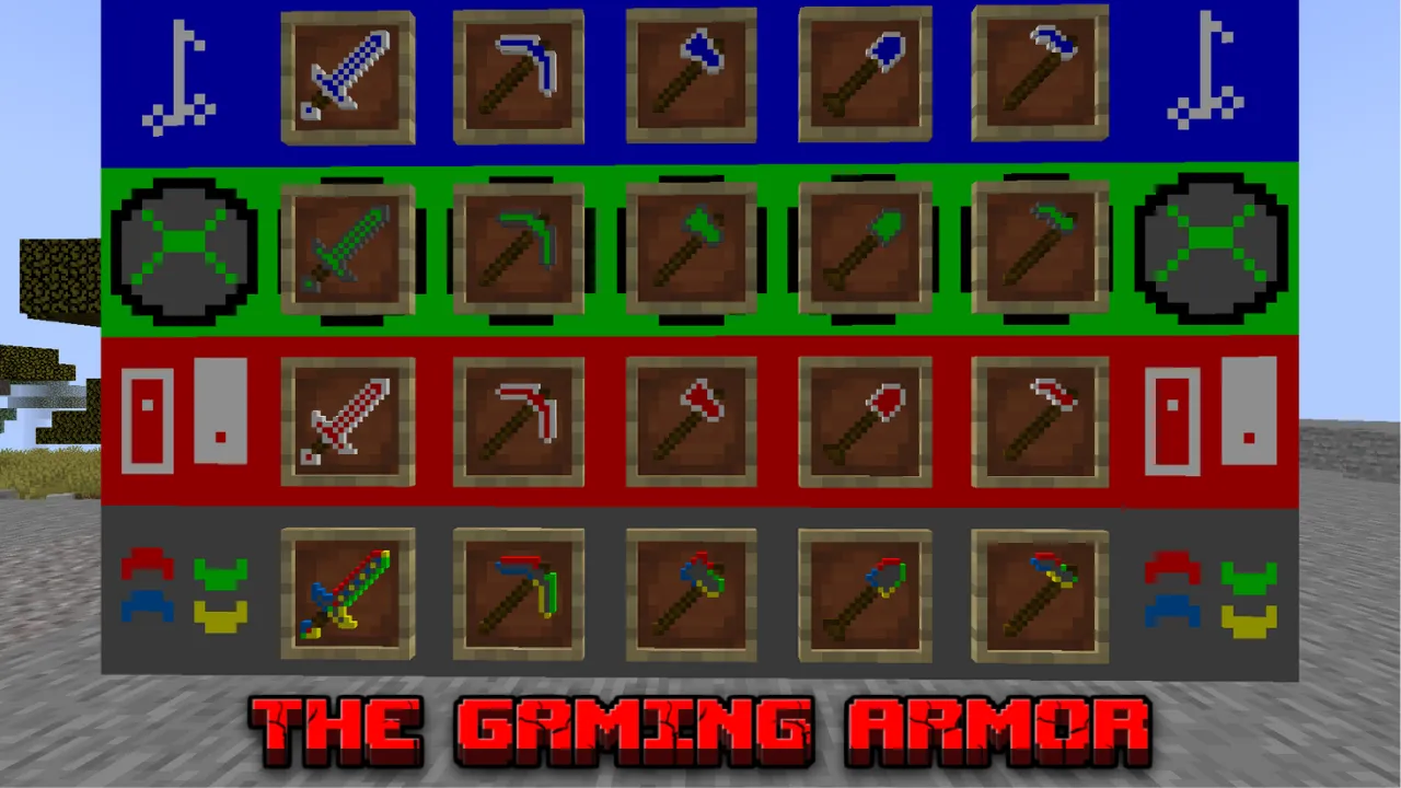 The Gaming Armor, Моды, Minecraft