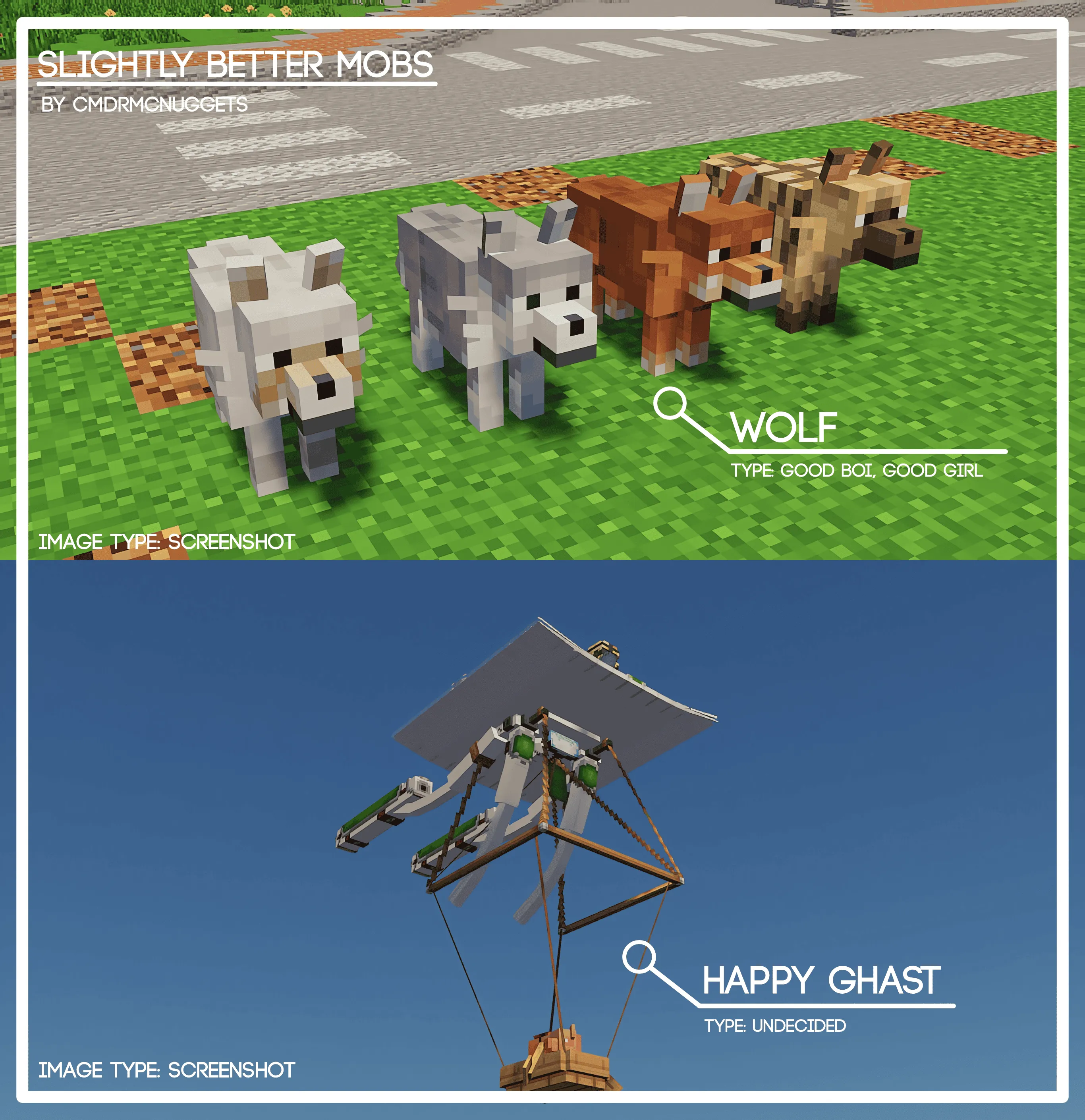 Slightly Better Mobs, Текстуры, Minecraft