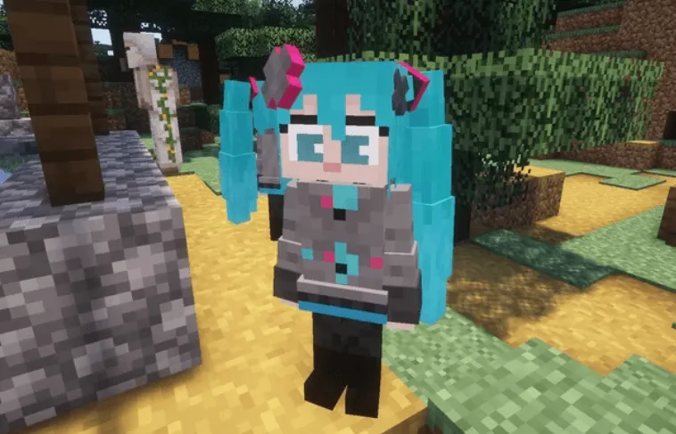 Hatsune Miku Villagers — скриншот 6 (Текстуры, Minecraft)