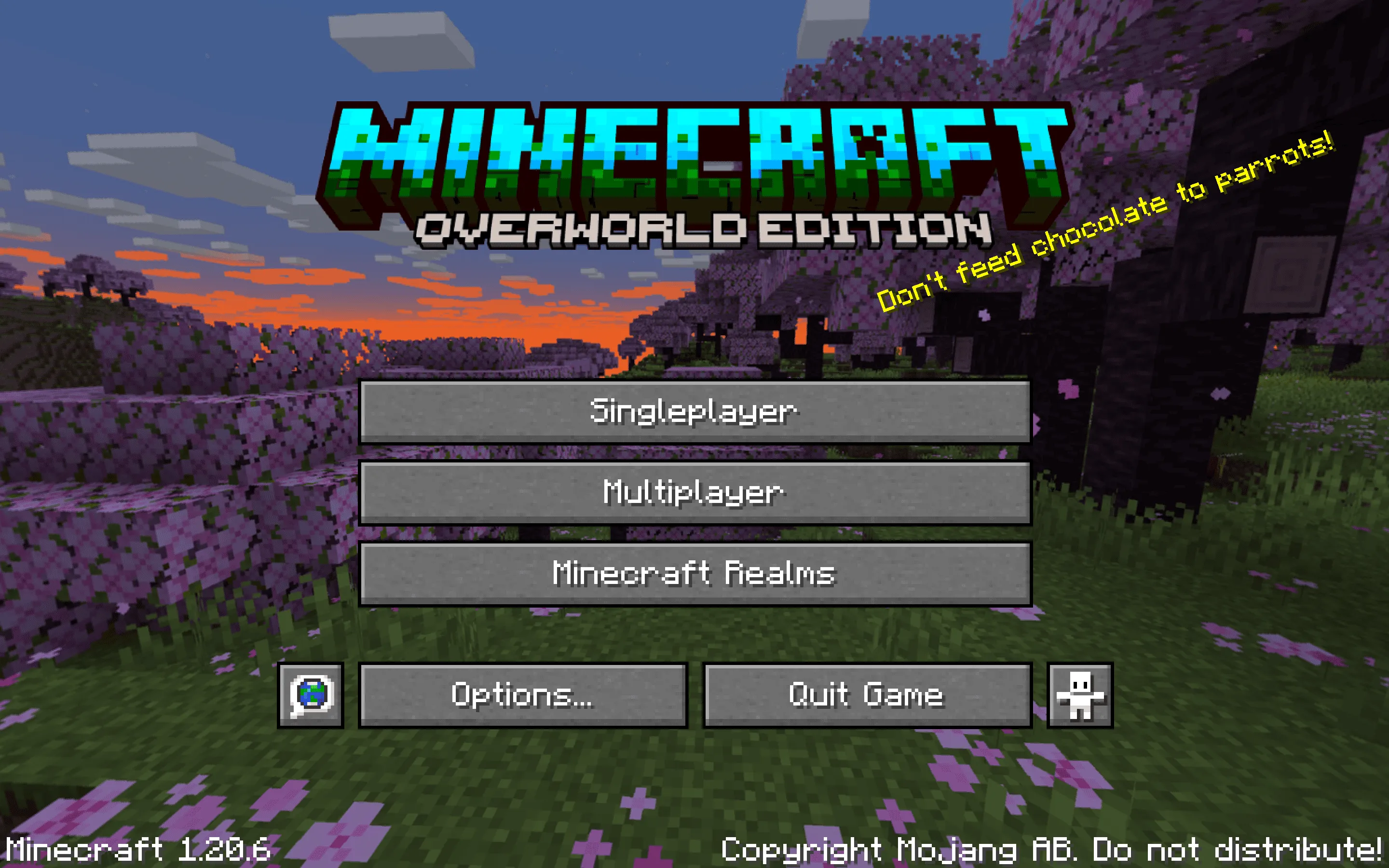 Overworld Title Menu - Natural Biomes & Landscapes — скриншот 1 (Текстуры, Minecraft)