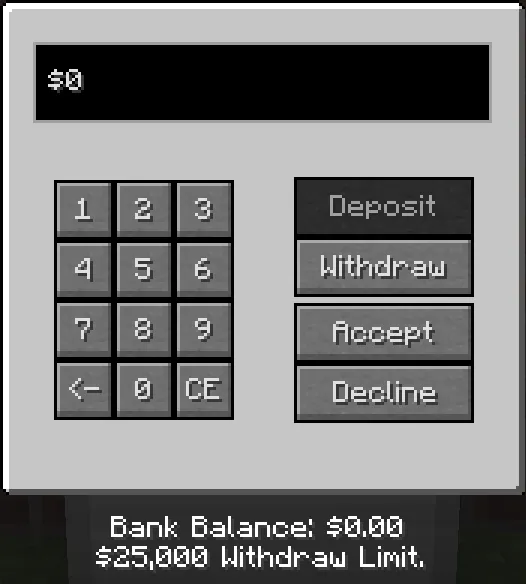 Never Enough Currency, Моды, Minecraft