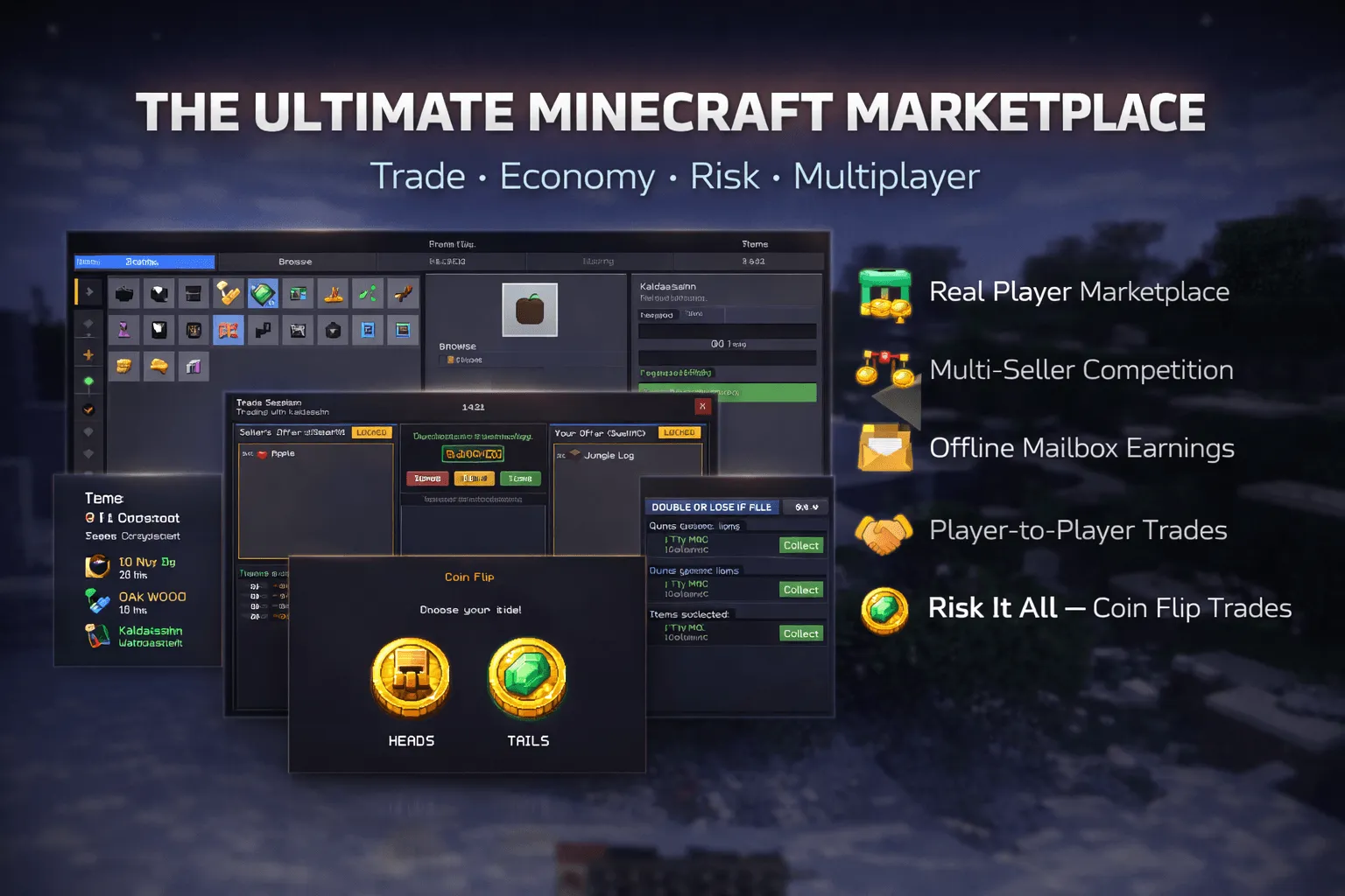 Swell's MarketPlace, Моды, Minecraft
