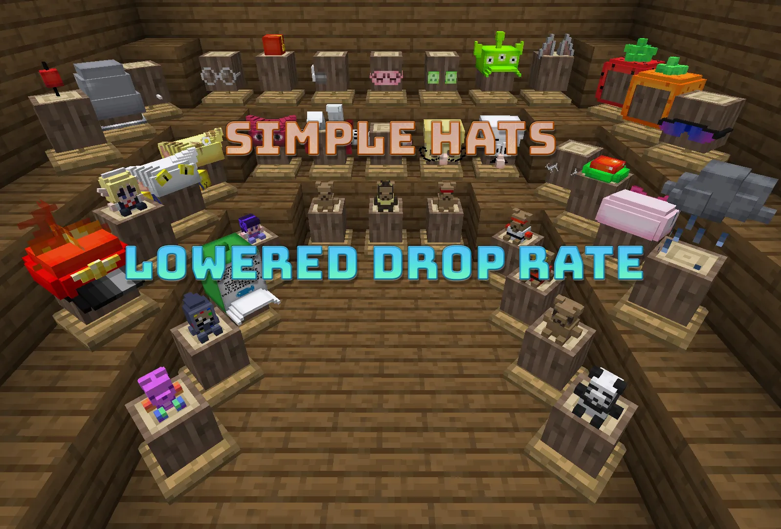 Simple Hats - Lowered Dropped Rate, Дата-паки, Minecraft