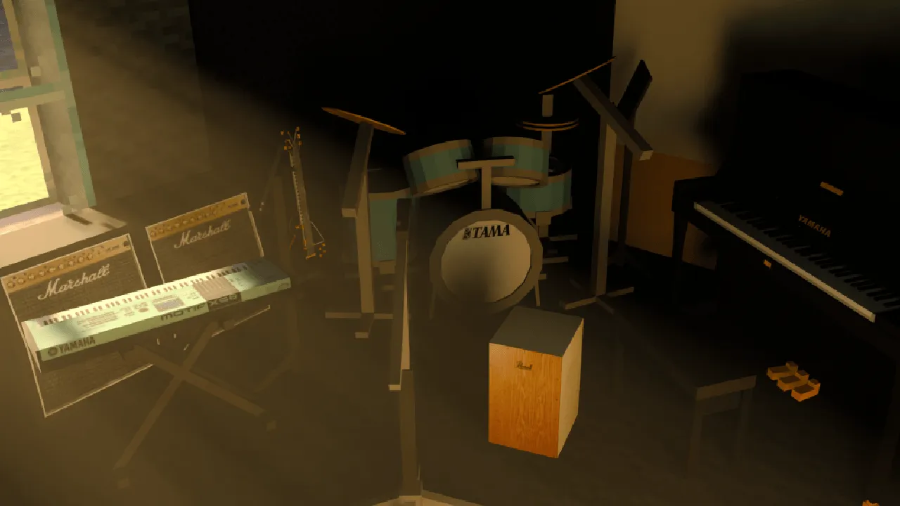Classic Band Instrument Props V1.0 ADD-ON — скриншот 1 (Аддоны, Minecraft)