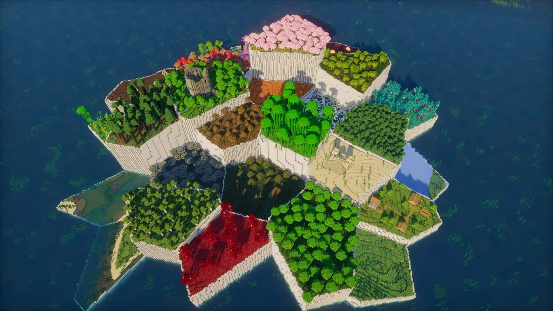 Multi-Biome Survival Island — скриншот 6 (Карты, Minecraft)