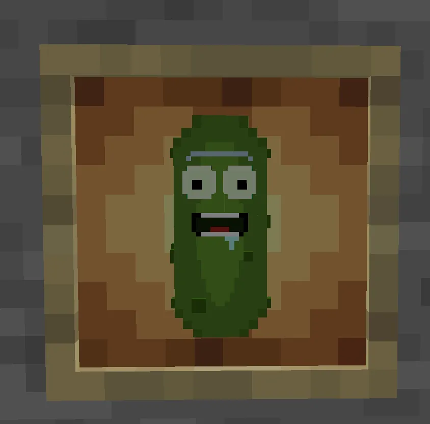 Pickle Rick, Моды, Minecraft