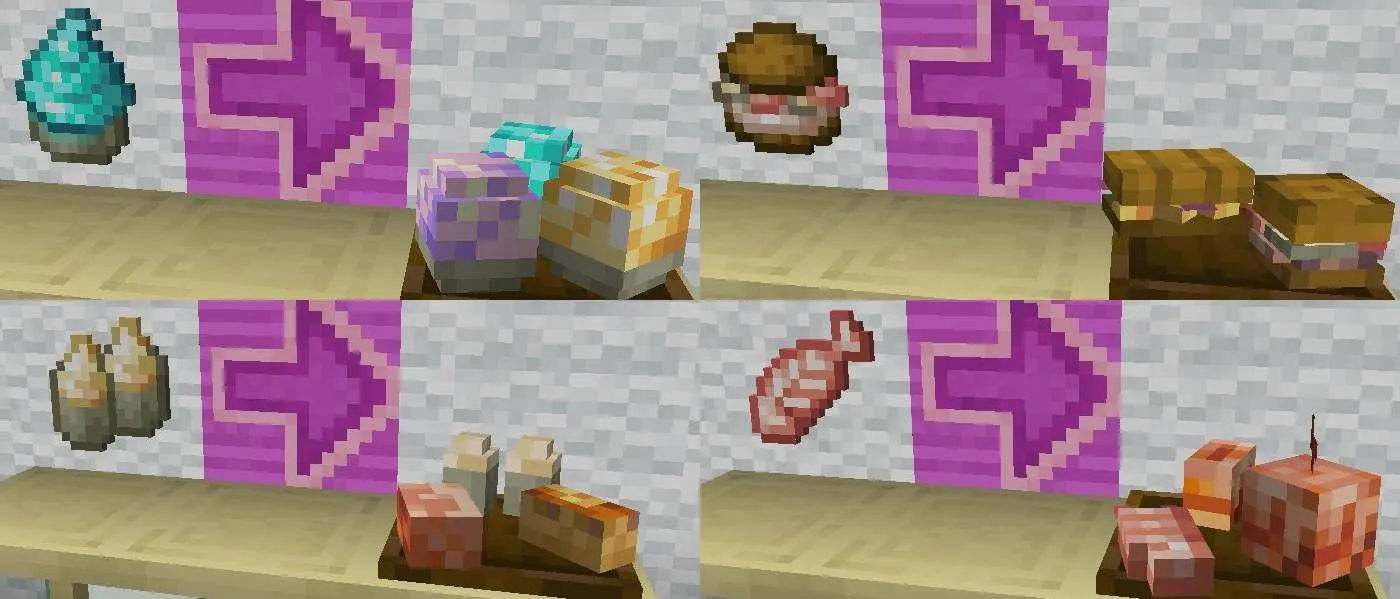 (Brewin' and Chewin') 3D delight foods & drinks — скриншот 5 (Текстуры, Minecraft)