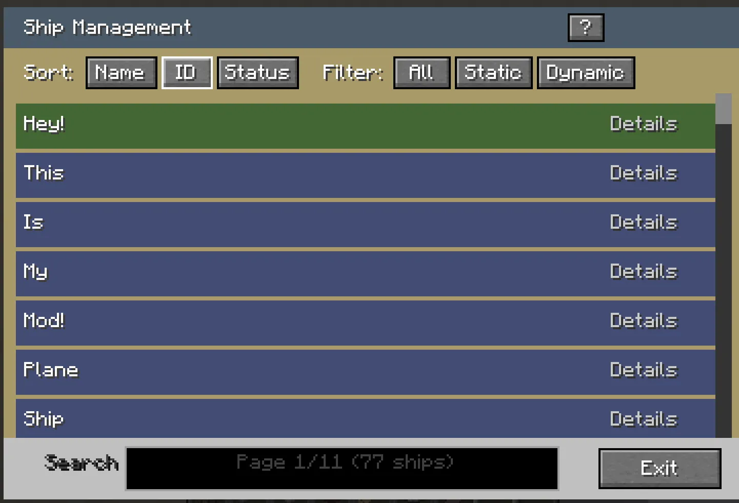 VS: Ship Retrieval Service, Моды, Minecraft