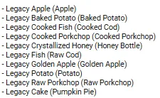 UssDylan's CIT Food Mega Pack — скриншот 4 (Текстуры, Minecraft)