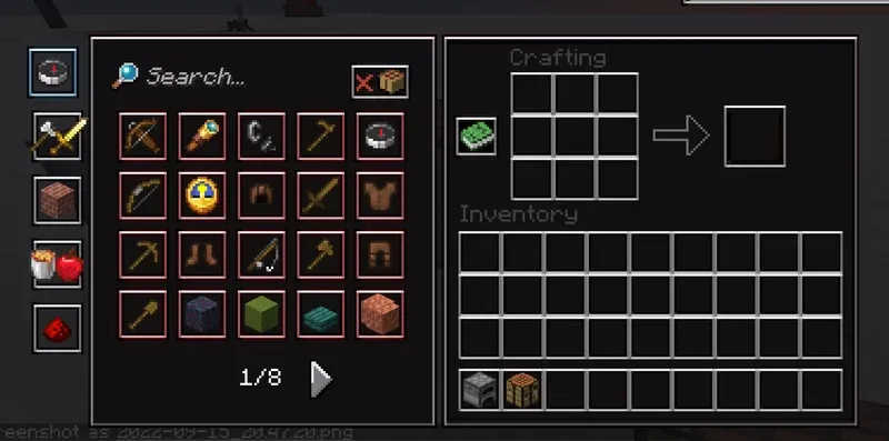 WorldSalad's Sleek Dark UI, Текстуры, Minecraft