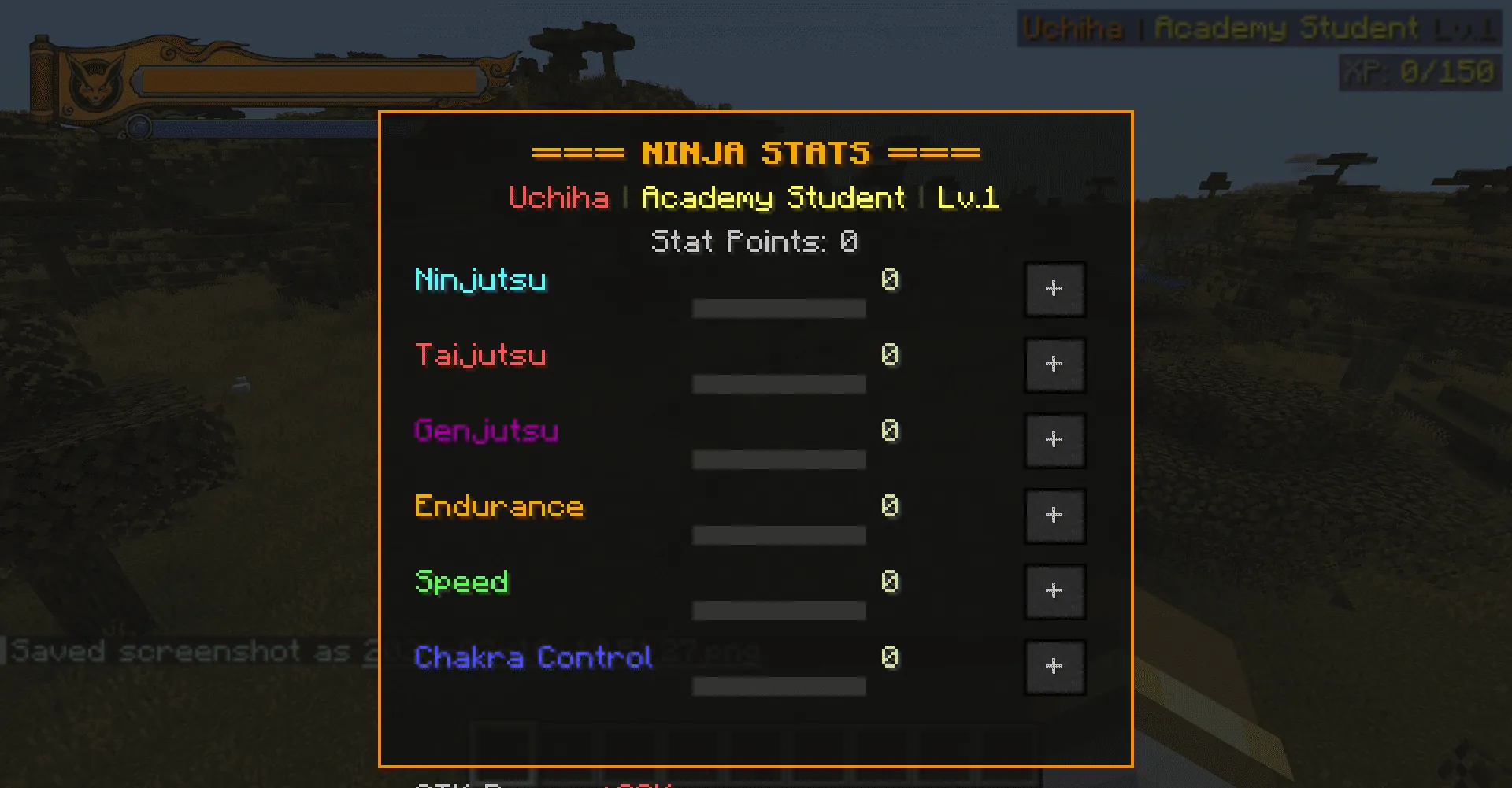Daruto - UI — скриншот 1 (Моды, Minecraft)