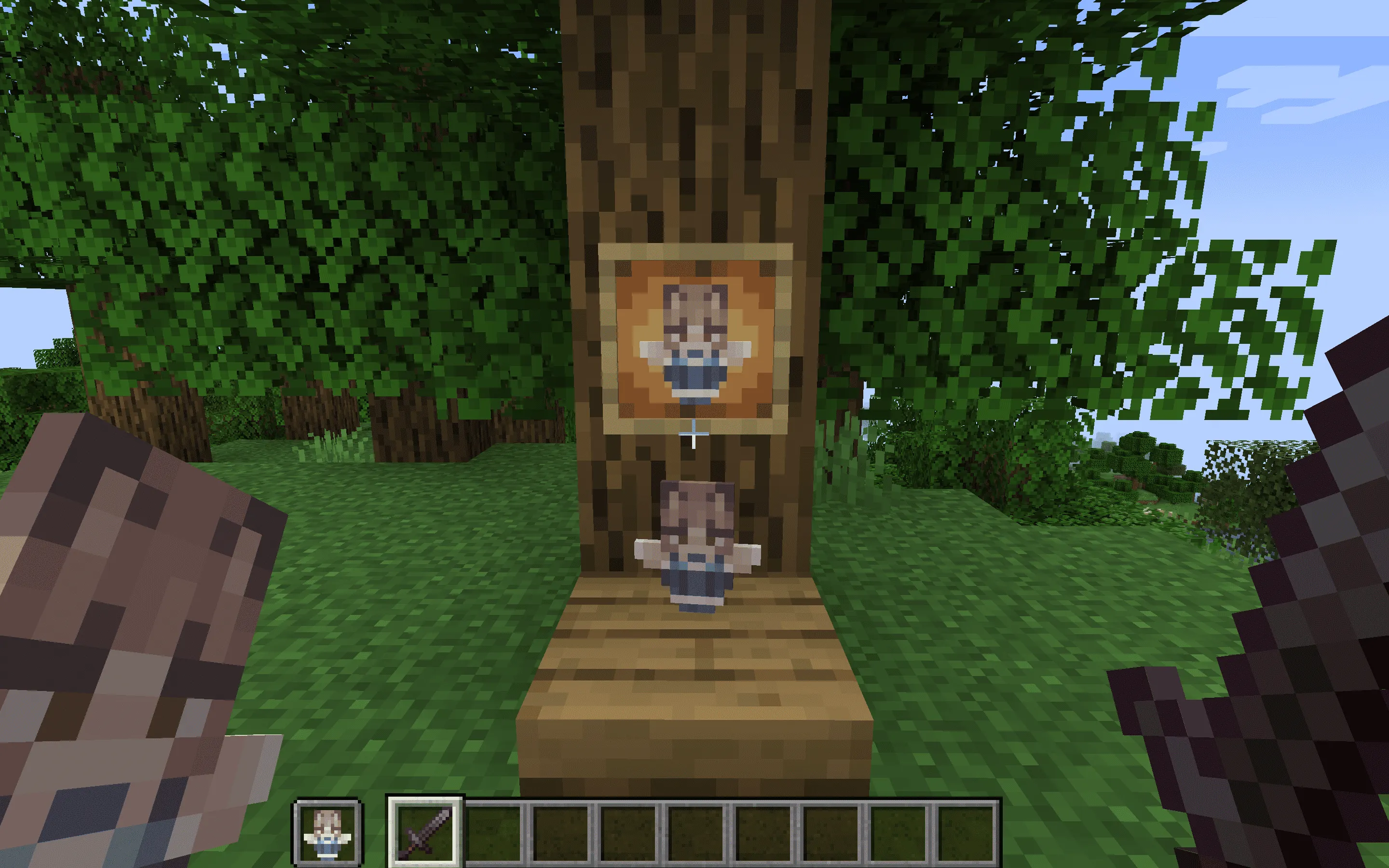 Blue Girlfriend Totem of Undying, Текстуры, Minecraft