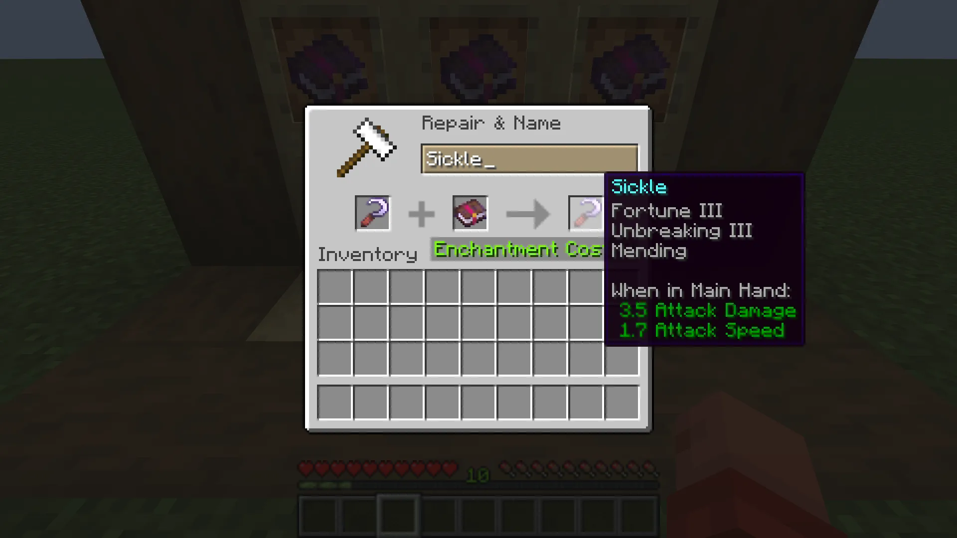 Nuclear's Sickle and Craftable string, Моды, Minecraft