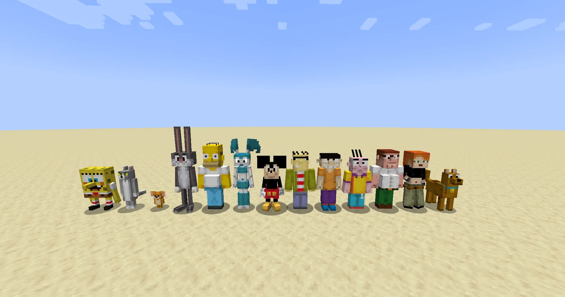 Tooniverse | a Minecraft Cartoon Mod, Моды, Minecraft