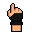Cursor Black mittens, Текстуры, Minecraft