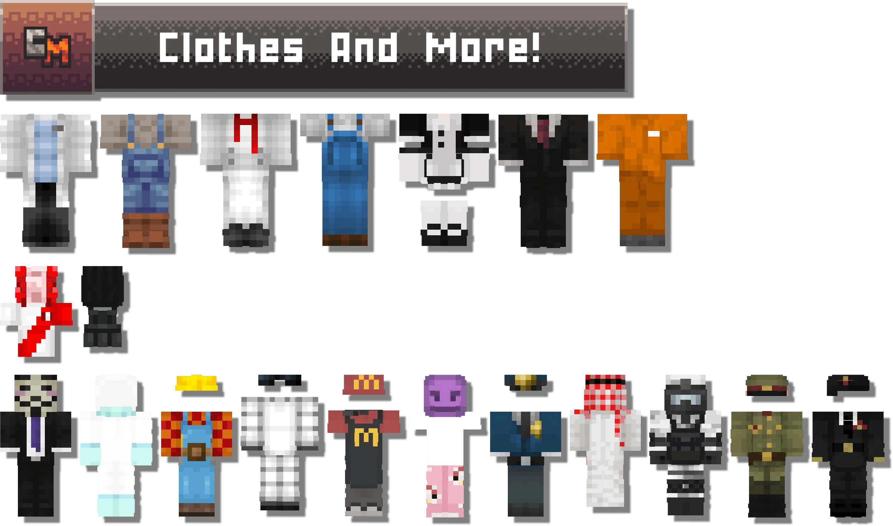 Clothes and More, Моды, Minecraft