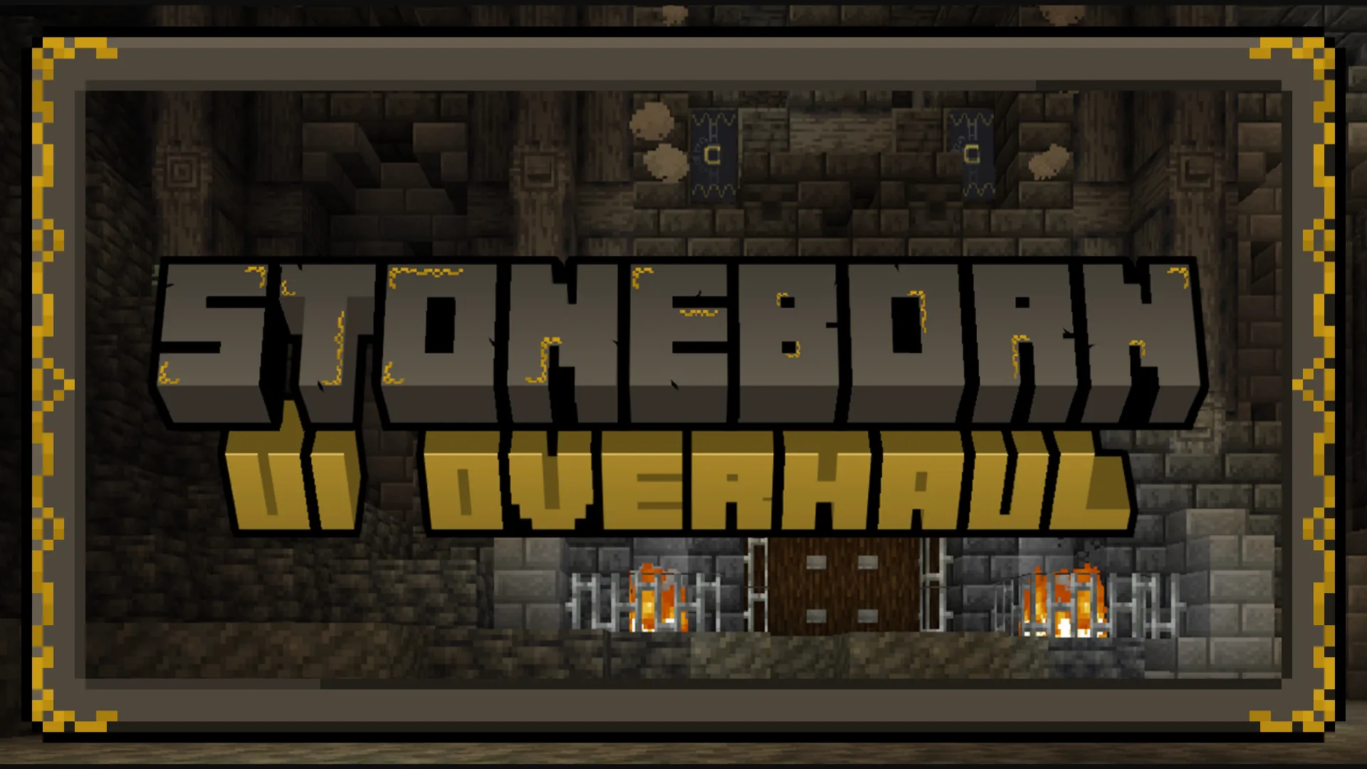 STONEBORN - Dwarven-Fantasy Inspired UI Overhaul, Текстуры, Minecraft
